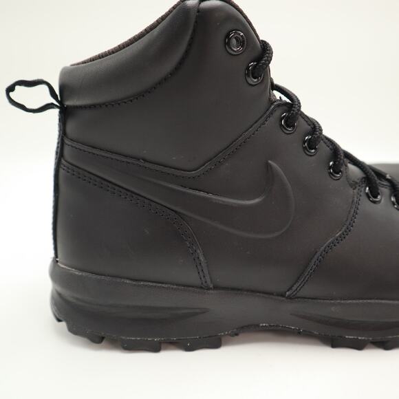 Nike Manoa Triple Black Boots Mens Size 8 Leather Mid Shoes Outdoor 454350-003 main image 15